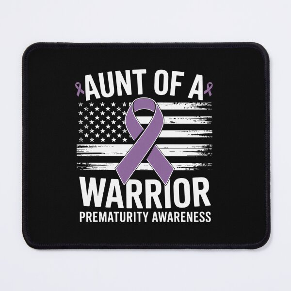 Item preview, Aunt Of A NICU Warrior Preemie Prematurity Awareness designed and sold by SIGORDESIGN.