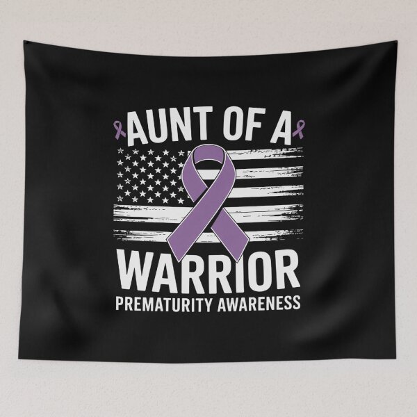 Item preview, Aunt Of A NICU Warrior Preemie Prematurity Awareness designed and sold by SIGORDESIGN.
