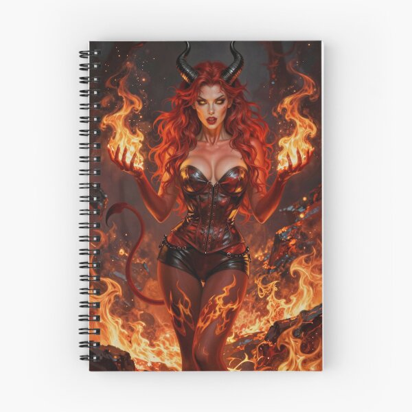 Item preview, Red Horned Demon Woman designed and sold by CathryneDelamort.