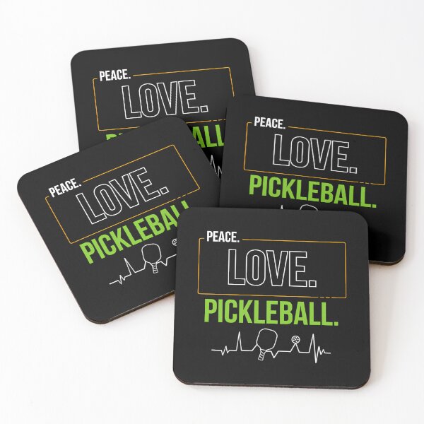 Item preview, Peace. Love. Pickleball. Heartbeat Line designed and sold by esmikpagudv.