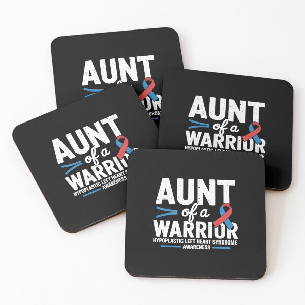 Item preview, Aunt Of A Warrior, Red Blue Ribbon HLHS Awareness designed and sold by SIGORDESIGN.