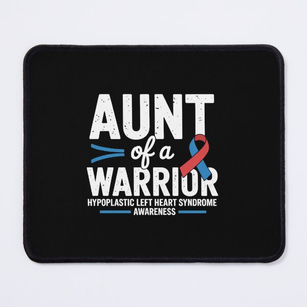 Item preview, Aunt Of A Warrior, Red Blue Ribbon HLHS Awareness designed and sold by SIGORDESIGN.
