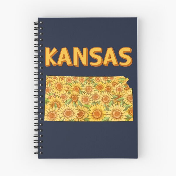 Item preview, Kansas Sunflowers, The Heart of the Heartland Map Art designed and sold by mashmosh.