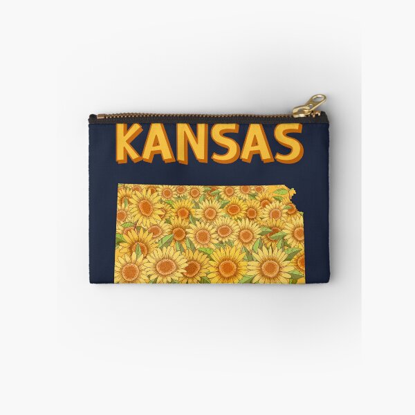 Item preview, Kansas Sunflowers, The Heart of the Heartland Map Art designed and sold by mashmosh.