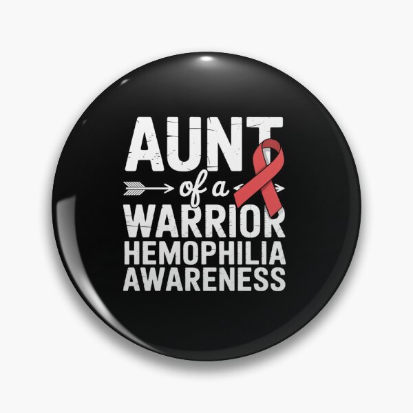 Item preview, Aunt Of A Warrior, Red Ribbon Hemophilia Awareness designed and sold by SIGORDESIGN.