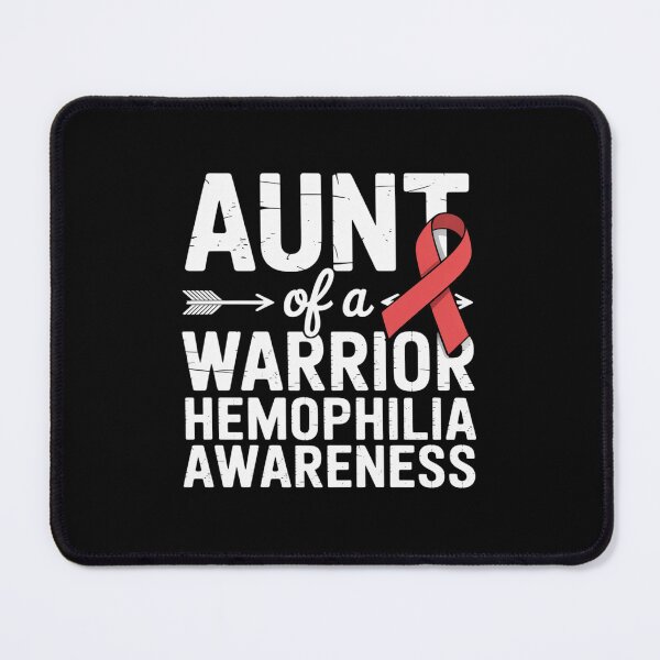 Item preview, Aunt Of A Warrior, Red Ribbon Hemophilia Awareness designed and sold by SIGORDESIGN.