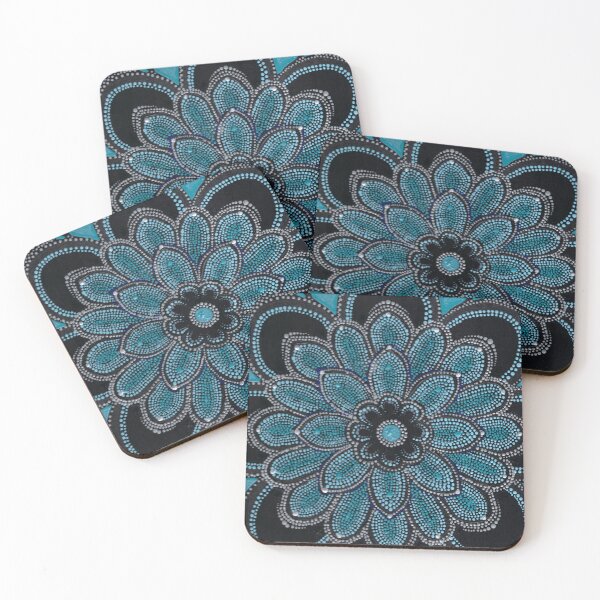Item preview, Blue Teal and silver Mandala  designed and sold by ElexisND.