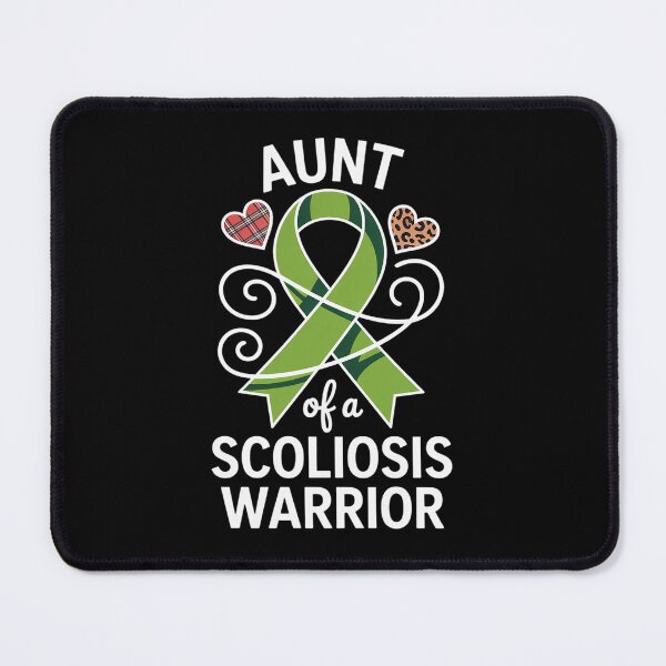 Item preview, Aunt Scoliosis Awareness Leopard Buffalo Plaid Family designed and sold by SIGORDESIGN.
