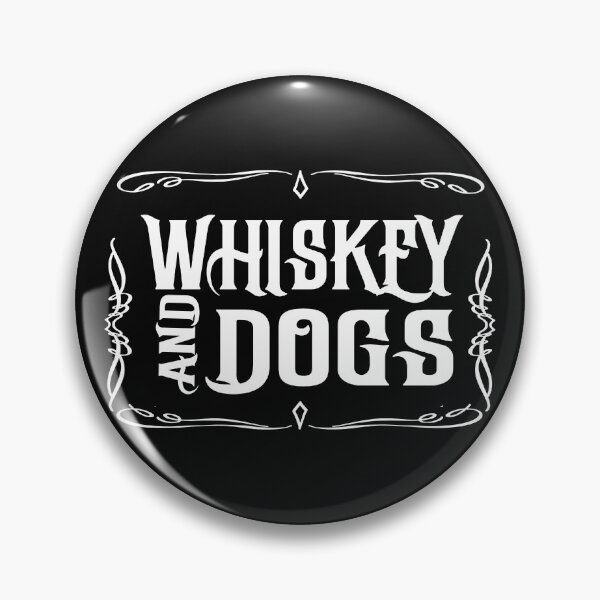 Item preview, Whiskey and Dogs; White Fonts; designed and sold by StickerApe.