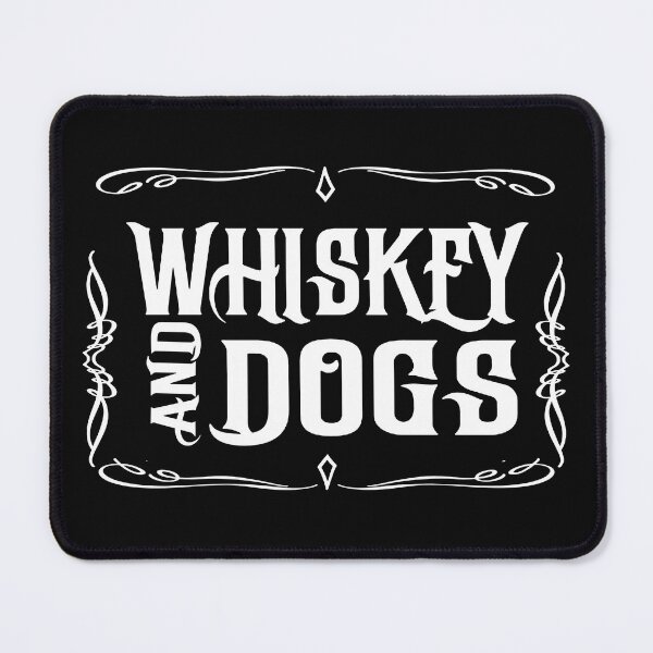 Item preview, Whiskey and Dogs; White Fonts; designed and sold by StickerApe.