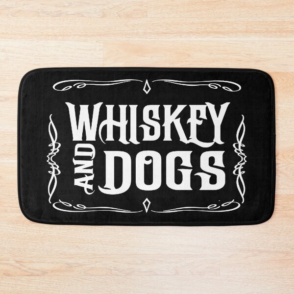 Item preview, Whiskey and Dogs; White Fonts; designed and sold by StickerApe.