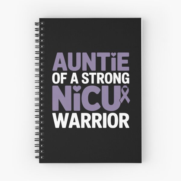 Item preview, Auntie NICU Warrior Baby Prematurity Awareness Preemie Aunt designed and sold by SIGORDESIGN.