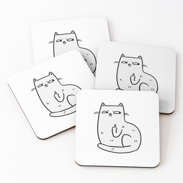 Item preview, Middle Finger Cat designed and sold by crystalthurmond.