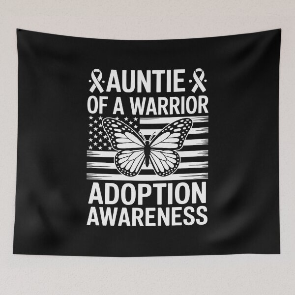 Item preview, Auntie Of A Warrior Foster Care Adoption Awareness designed and sold by SIGORDESIGN.
