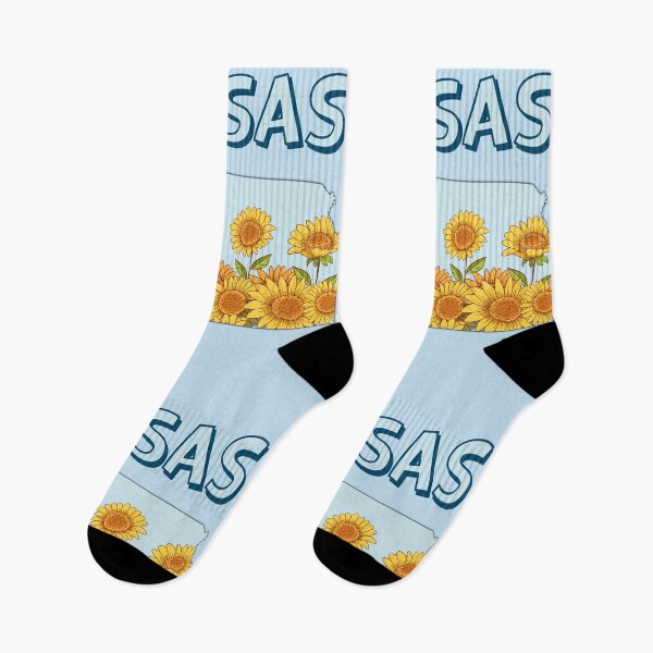 Item preview, Kansas Sunflowers, The Sunflower State Vintage Floral Map designed and sold by mashmosh.