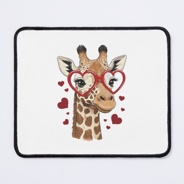 Item preview, Heart Glasses Giraffe - Valentine's Day designed and sold by Steele-Art.