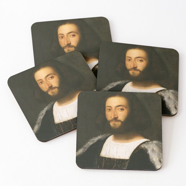 Item preview, Portrait of a Man – Titian High Renaissance designed and sold by Art Outlaws.