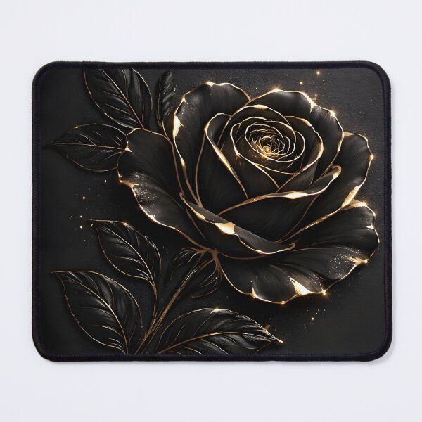 Item preview, Black Rose Gold Phone Case – Luxury Matte & Glossy Floral Art, Dark Aesthetic Elegant Design designed and sold by ChubbyGoong.