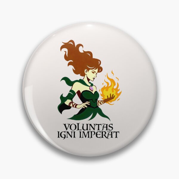 Item preview, Voluntas Igni Imperat Magic Fire Sorceress Fantasy Art designed and sold by SplashTastic.