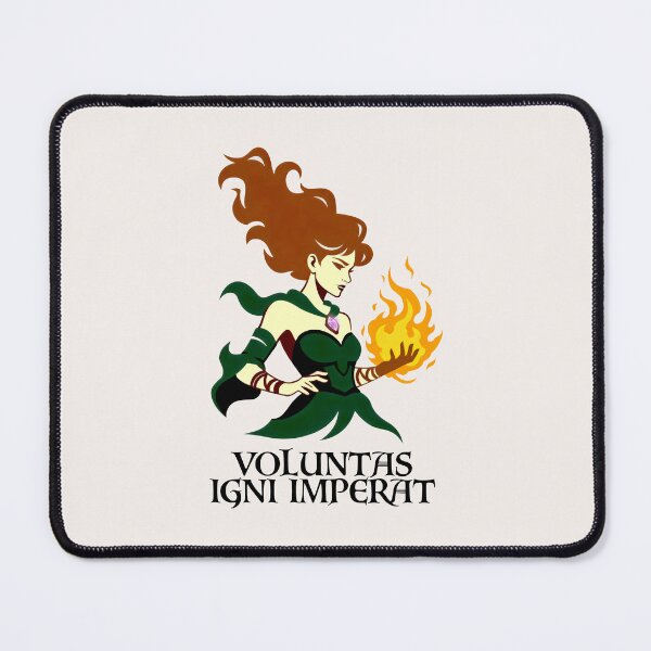 Item preview, Voluntas Igni Imperat Magic Fire Sorceress Fantasy Art designed and sold by SplashTastic.