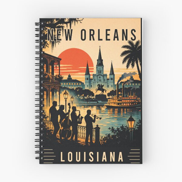 Item preview, Experience Jazz Culture and Iconic Architecture of New Orleans in Louisiana - Travel Art designed and sold by turtlestart.
