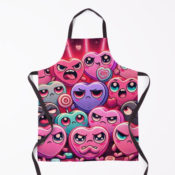 Item preview, Angry Candy Hearts Riot – Neon Kawaii Anti-Valentine designed and sold by ComedyInkFactor.