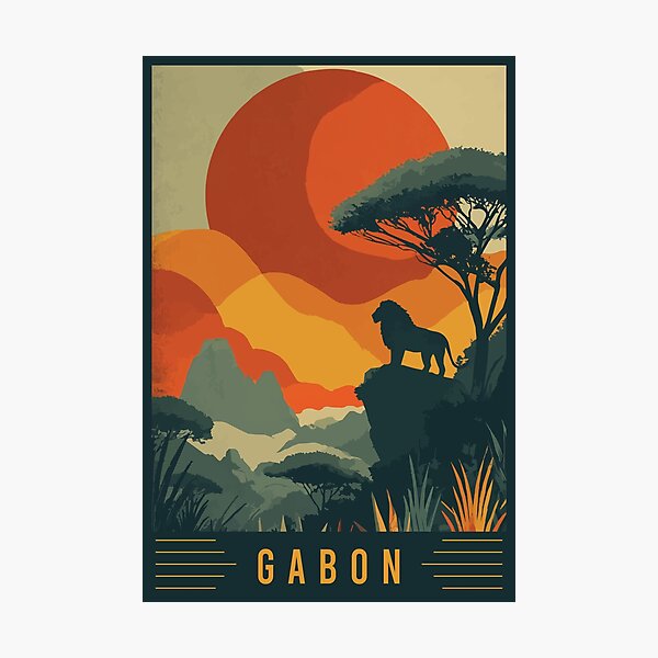 Item preview, Experience Untouched Rainforests and Wild African Coastlines of Gabon - Travel Art designed and sold by turtlestart.