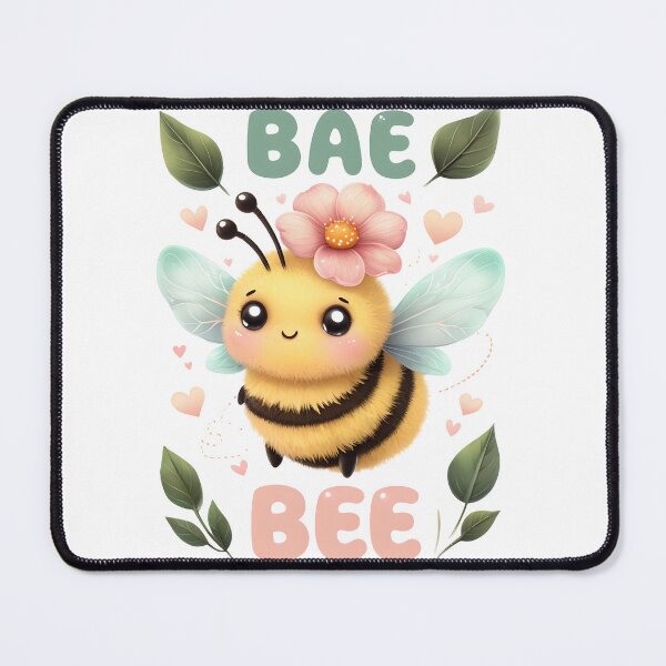 Item preview, BAE BEE Cute Fluffy Bee Love Design designed and sold by LunaPixelStudio.