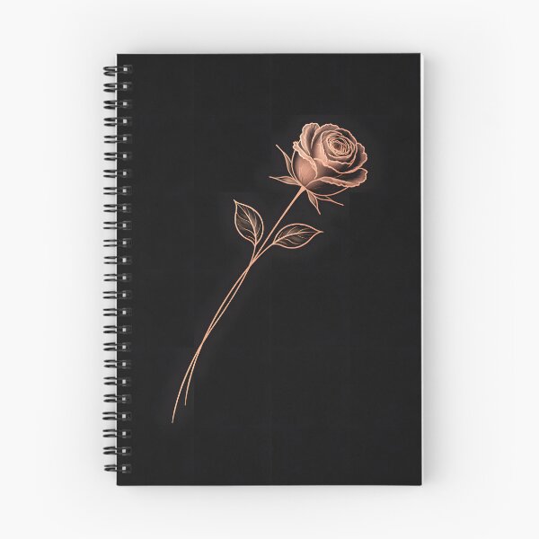 Item preview, Minimal Rose Gold Line Art Rose on Black Background | Elegant Floral Aesthetic Phone Case designed and sold by ChubbyGoong.