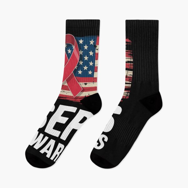 Item preview, American Flag Sepsis Awareness Ribbon designed and sold by SIGORDESIGN.
