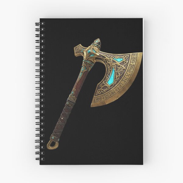 Item preview, Ancient Golden Mythic Axe | Norse Fantasy Warrior Wall Art & Gaming Decor designed and sold by MonaRose_Art.