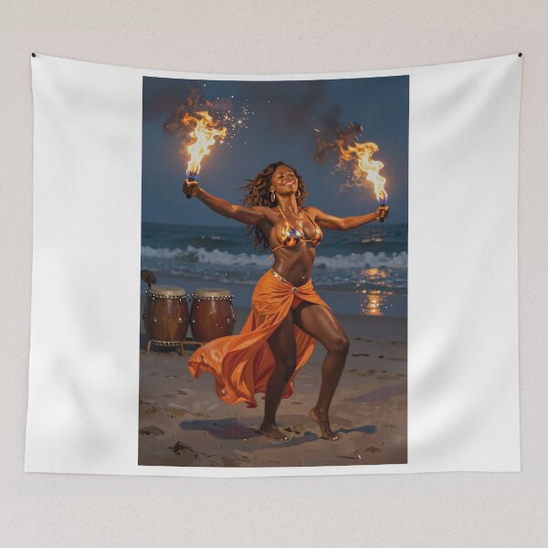 Item preview, Flame Dancer Bikini Beach designed and sold by CathryneDelamort.