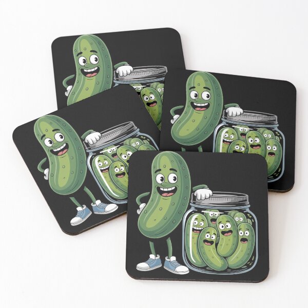 Item preview, Pickle Surprise A Cucumber And A Jar Of Pickles designed and sold by FluoroWave.