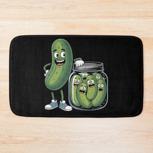 Item preview, Pickle Surprise A Cucumber And A Jar Of Pickles designed and sold by FluoroWave.
