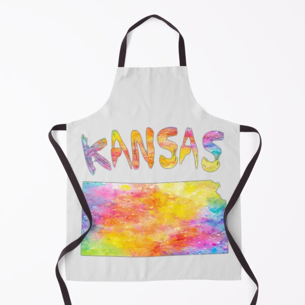 Item preview, Vibrant Kansas, Colorful Watercolor State Map Art designed and sold by mashmosh.