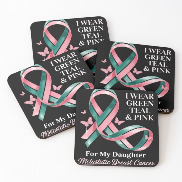 Item preview, I Wear Green, Teal & Pink For My Daughter Cancer Awareness designed and sold by lamsaoniutoi.