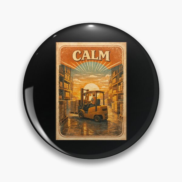 Item preview, Stay Calm – Forklift at Work designed and sold by RetroNibylander.