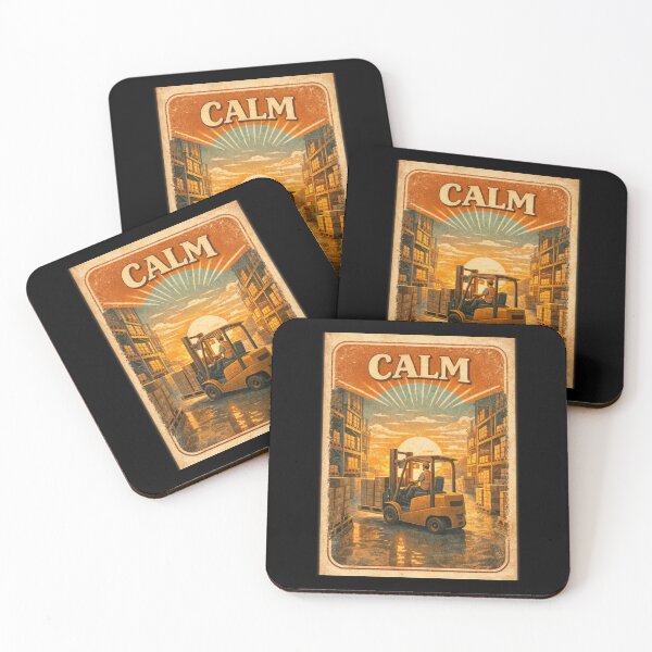 Item preview, Stay Calm – Forklift at Work designed and sold by RetroNibylander.