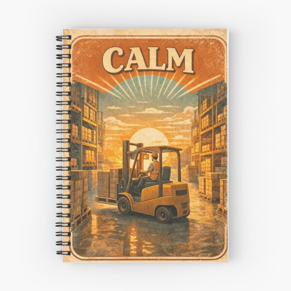 Item preview, Stay Calm – Forklift at Work designed and sold by RetroNibylander.