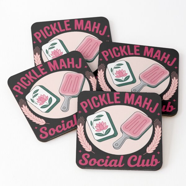 Item preview, Pickleball & Mahjong Lover Pickle Mahj Social Club Premium designed and sold by FluoroWave.