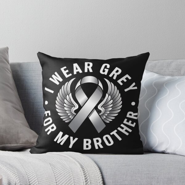 Item preview, I Wear Grey For My Brother GBM Glioblastoma Awareness designed and sold by lamsaoniutoi.
