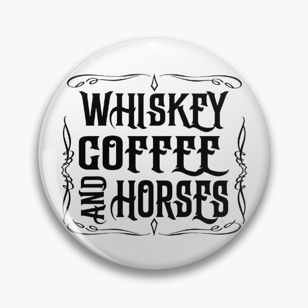 Item preview, Whiskey Coffee and Horses; Cowboy; designed and sold by StickerApe.