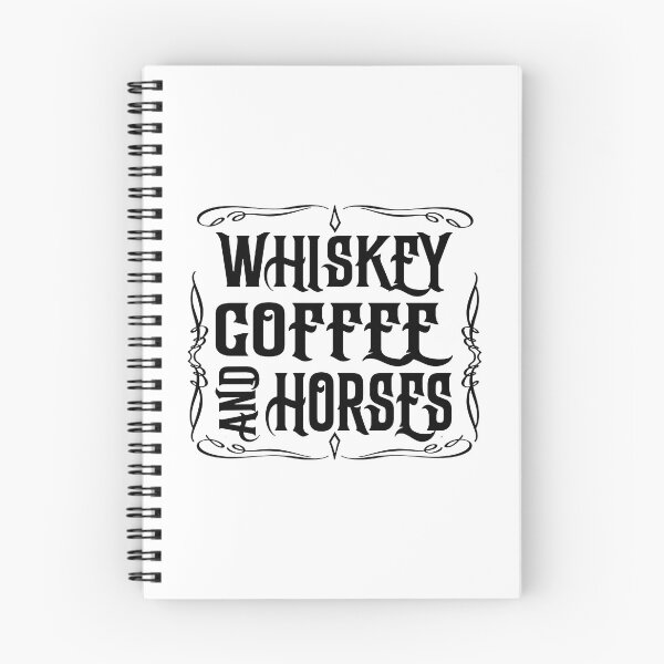 Item preview, Whiskey Coffee and Horses; Cowboy; designed and sold by StickerApe.
