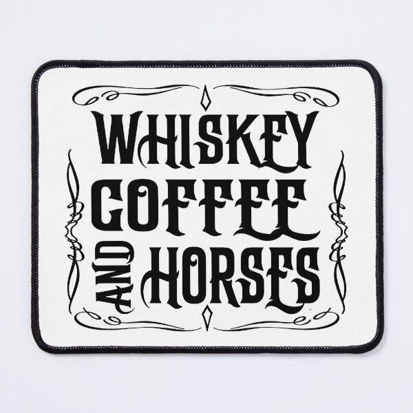 Item preview, Whiskey Coffee and Horses; Cowboy; designed and sold by StickerApe.