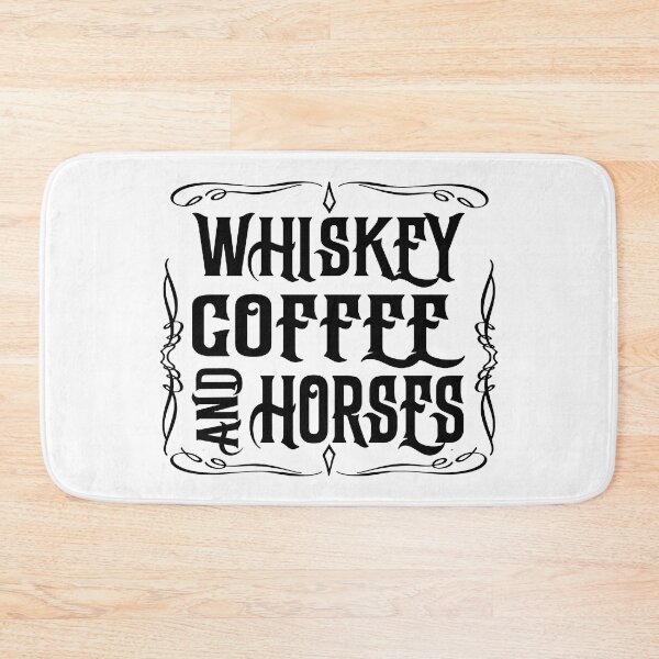 Item preview, Whiskey Coffee and Horses; Cowboy; designed and sold by StickerApe.