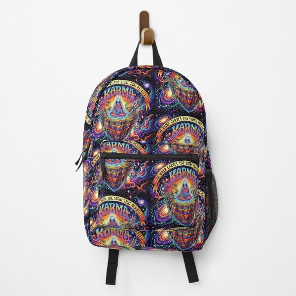 Item preview, Karma Spiritual Galaxy – The River Carves the Stone Psychedelic Art designed and sold by Hen-C-Art.