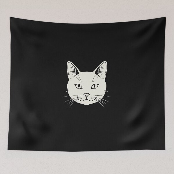 Item preview, Minimal Dark Cat Japanese Style designed and sold by yaginoie.