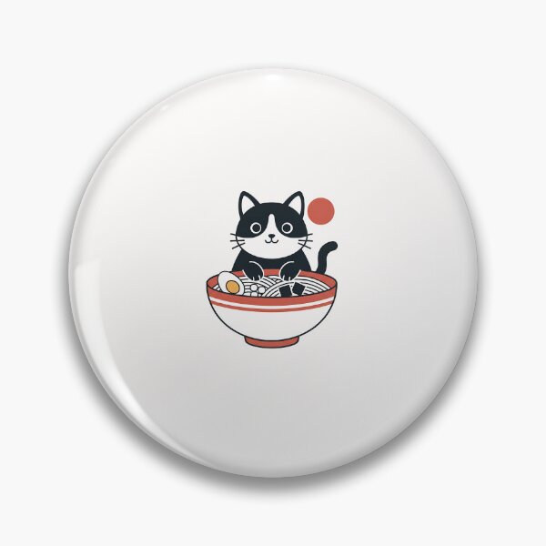 Item preview, Minimal Ramen Cat Japanese Style designed and sold by yaginoie.