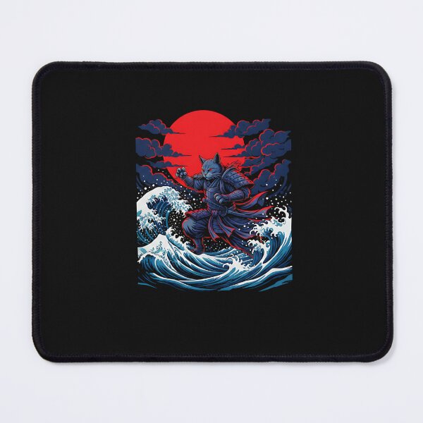 Item preview, Power Wave Cat Japanese Art designed and sold by yaginoie.