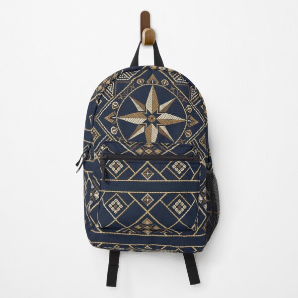 Item preview, Moroccan rug Compass Star - Intricate Gold Embroidery Pattern designed and sold by designwiss.